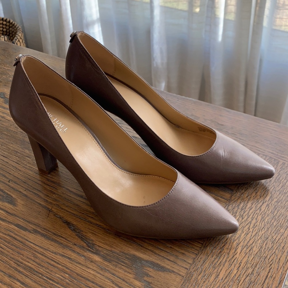 Michael Kors Abbi Flex Pump, Leather Taupe
